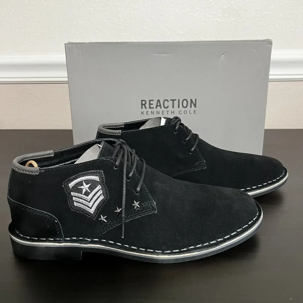 Kenneth Cole - Reaction Desert Sun  / Embellished Suede Chukka Boots Men's 8 NEW